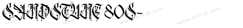 SANDSTUNE 80S字体转换